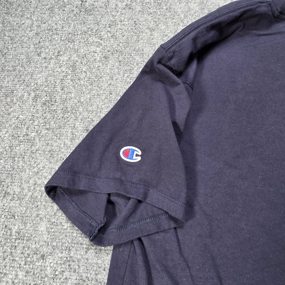 Champion Men's‎ T-Shirt Navy Blue Size L Large Crew Neck Authentic Athleticwear - Picture 6 of 6